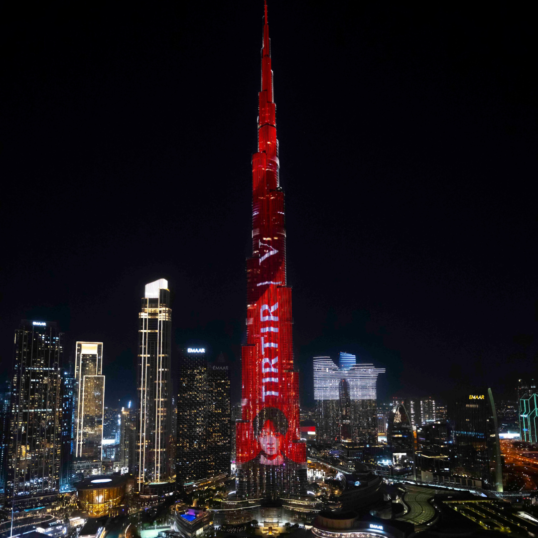 TIRTIR Colors Dubai’s Iconic Landmark, the Burj Khalifa, in Vibrant Red