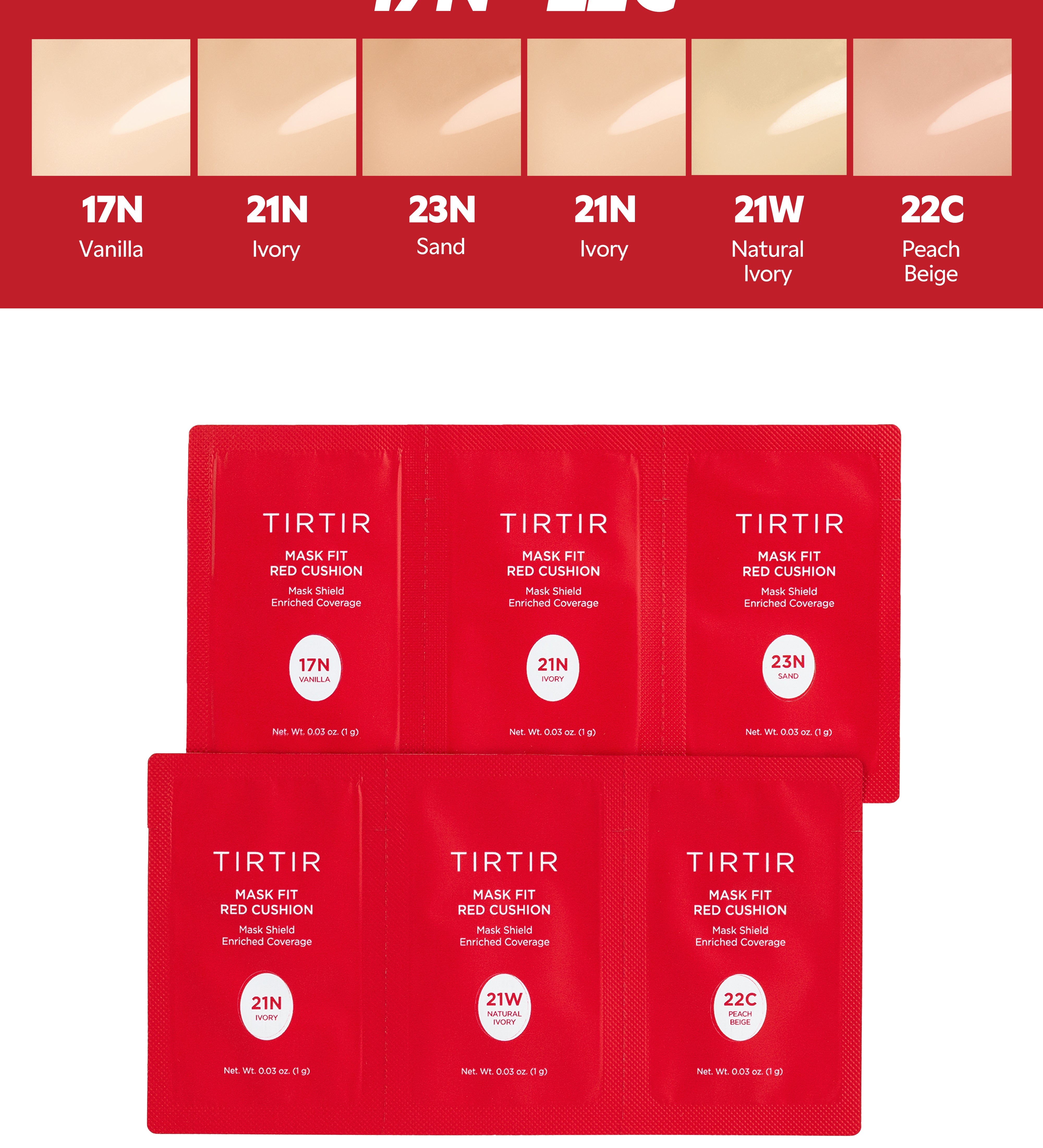 Mask Fit Red Cushion Sachet