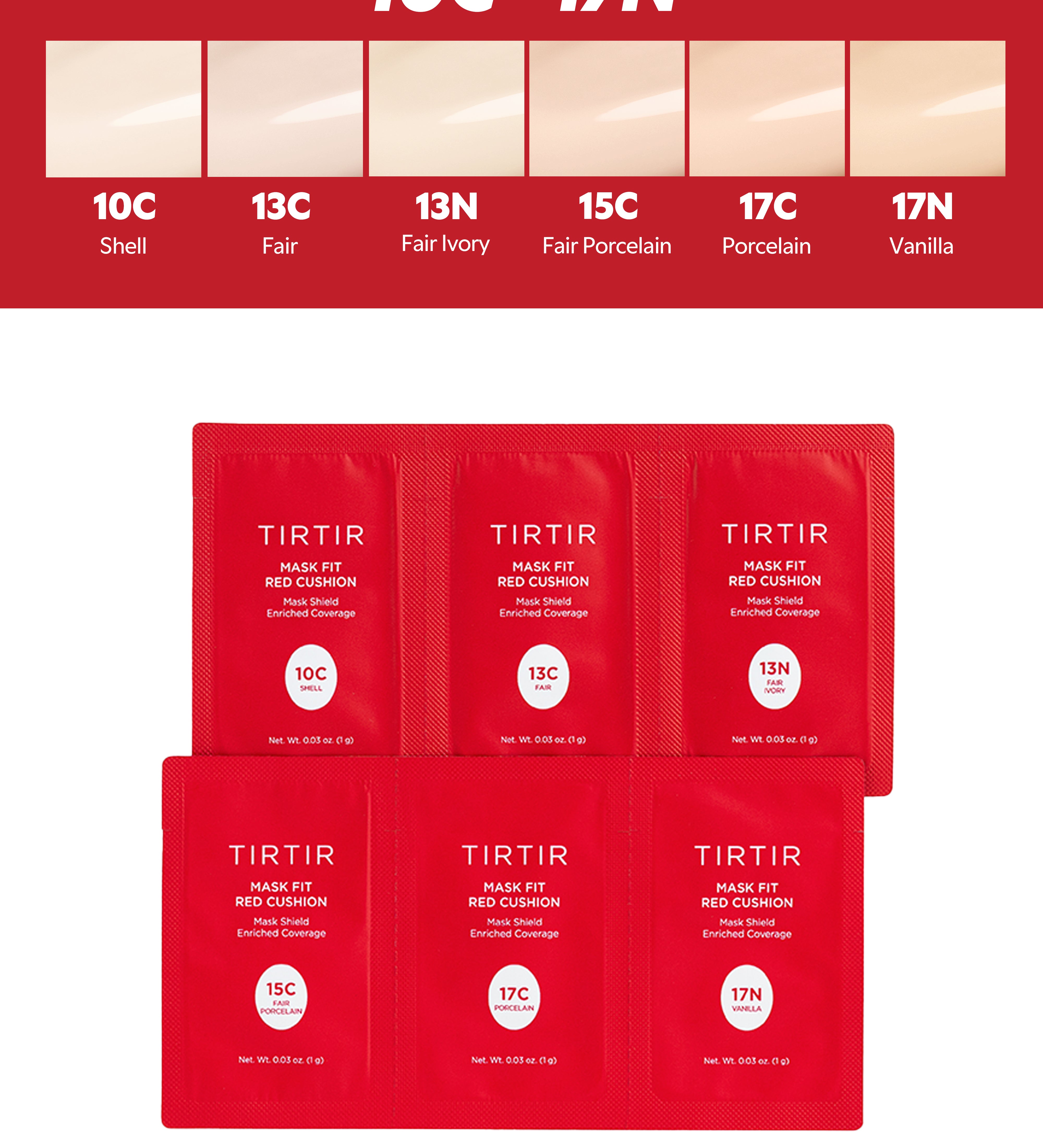 Mask Fit Red Cushion Sachet