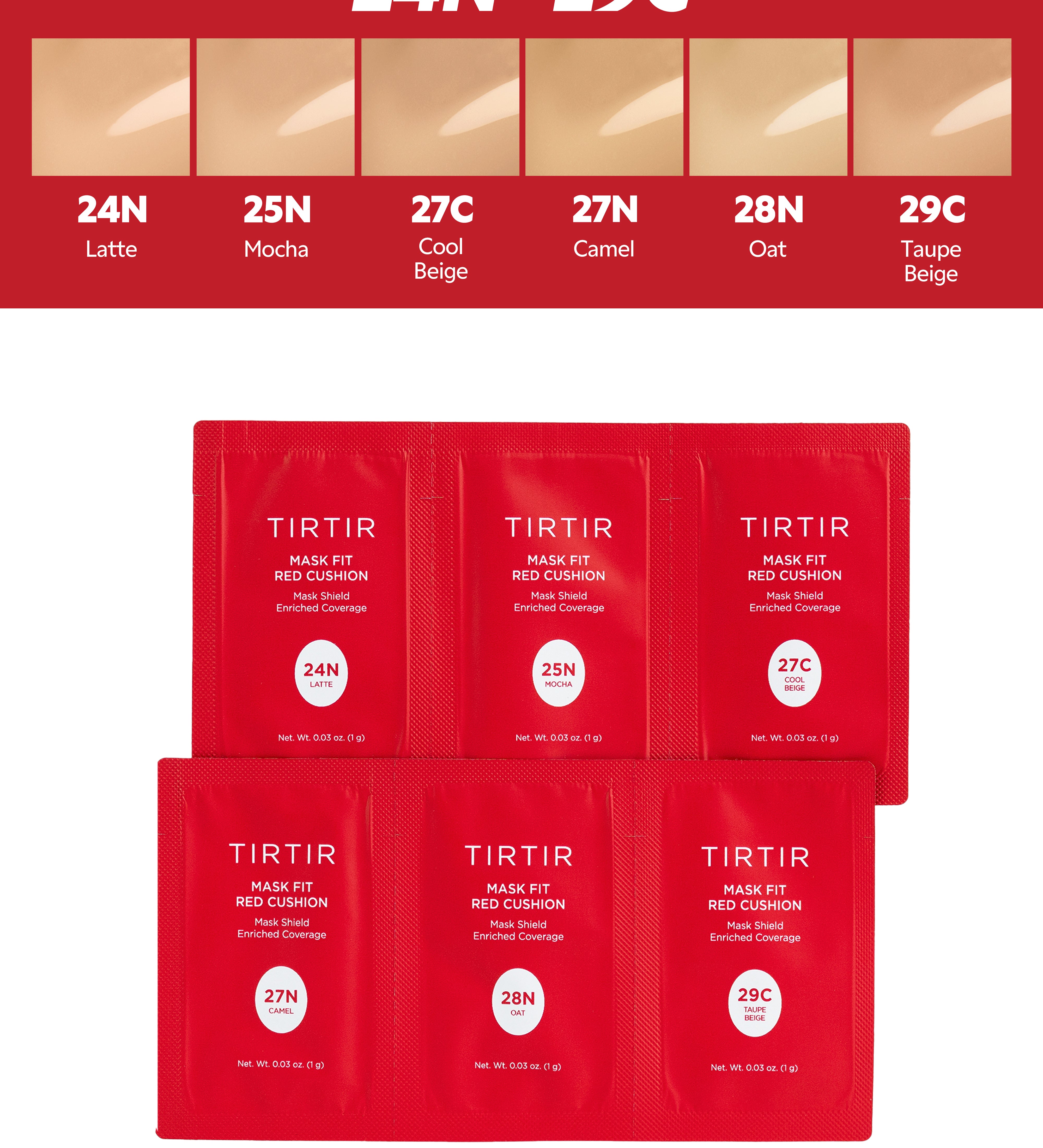 Mask Fit Red Cushion Sachet