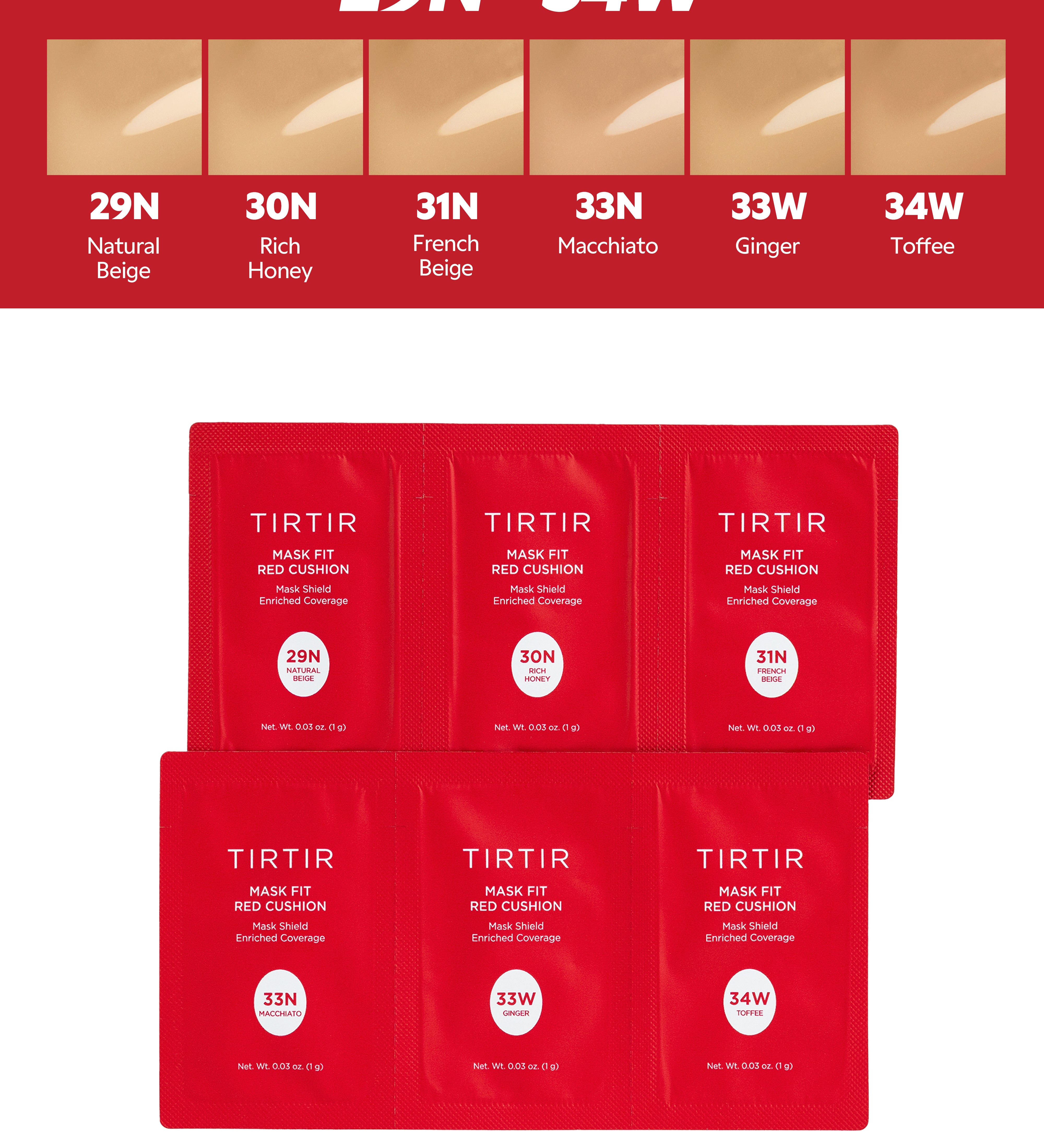 Mask Fit Red Cushion Sachet