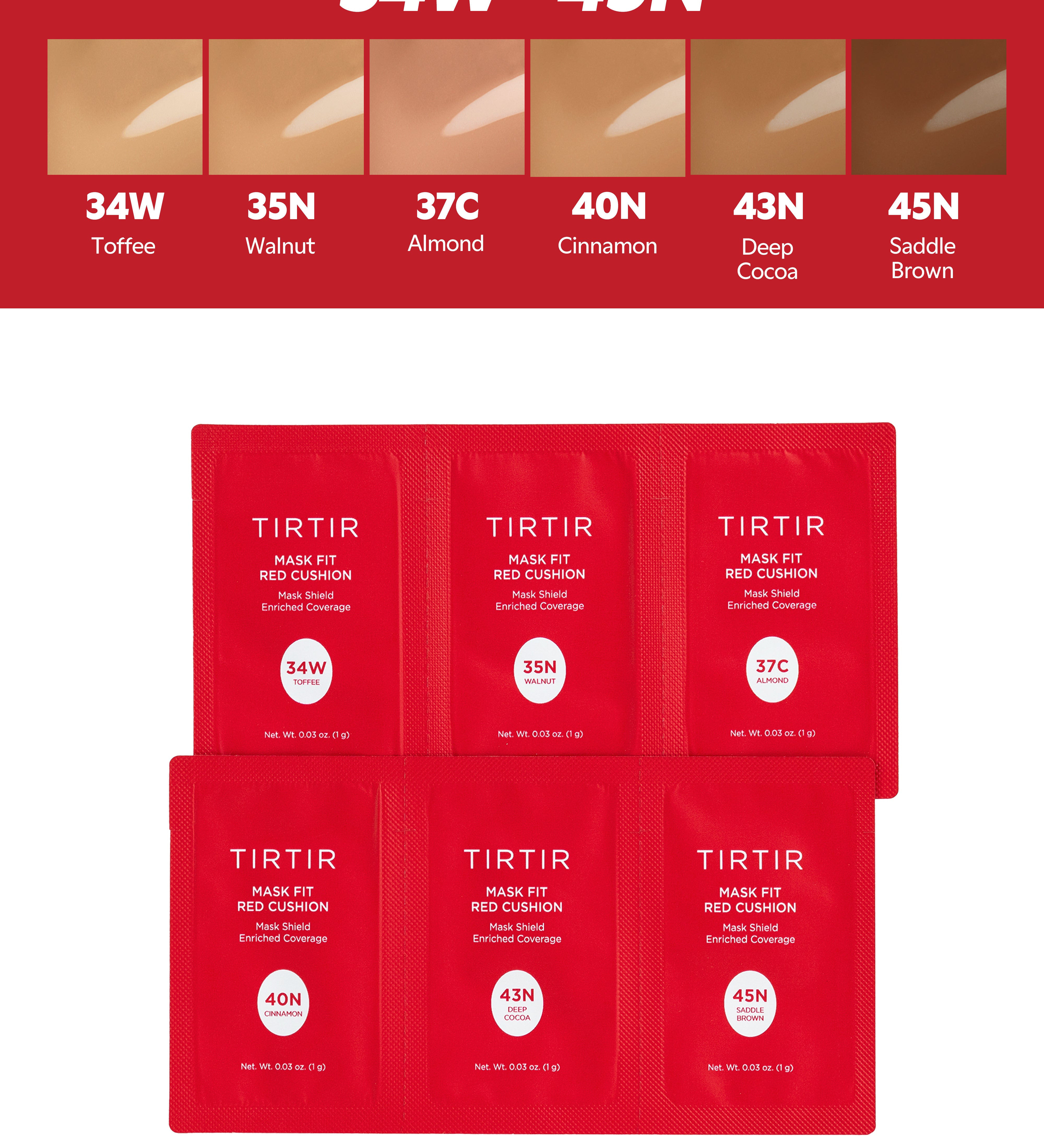 Mask Fit Red Cushion Sachet