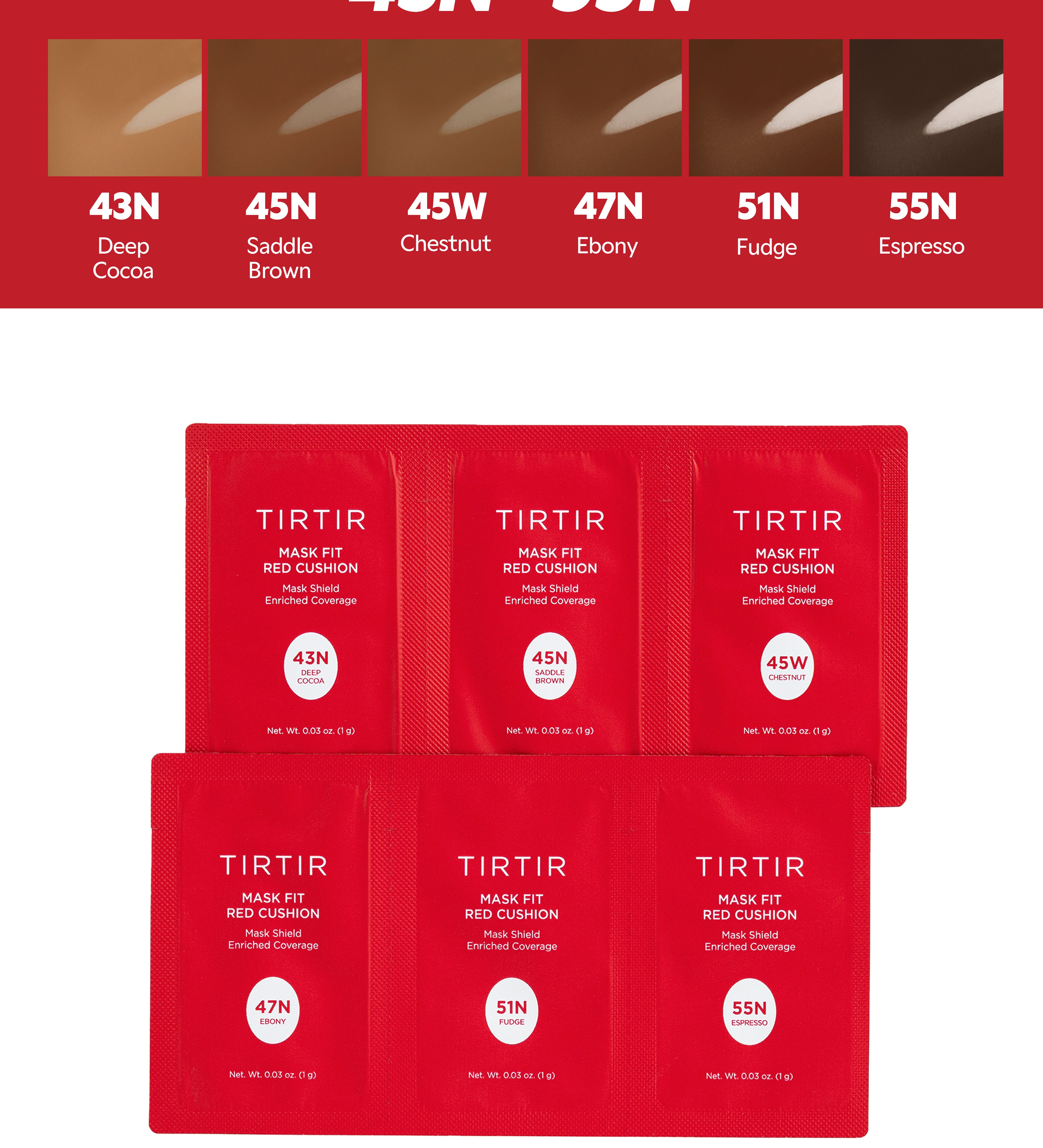 Mask Fit Red Cushion Sachet